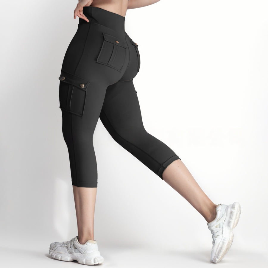 Dames Fitness Legging met Zakken - 5-yards Jacquard