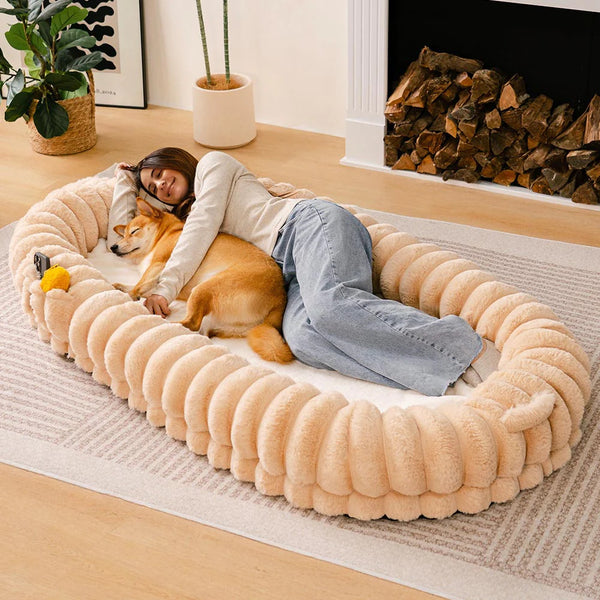 Luxe Lounge Hondenmand – Afneembare Hoes & Ergonomisch Design
