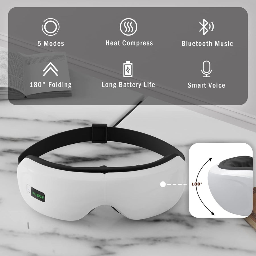 Electric Smart Eye Massager - Vibratie & Warmte