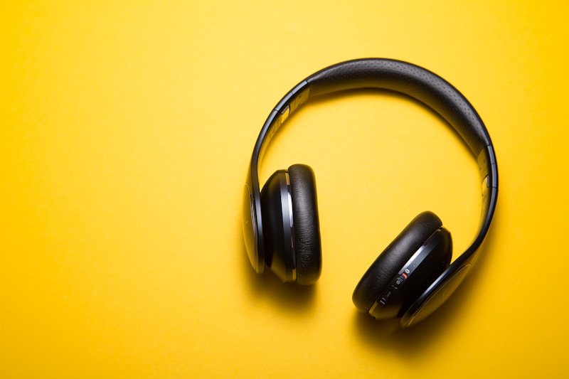 Zwarte draadloze oordopjes met noise cancelling en oplaadcase