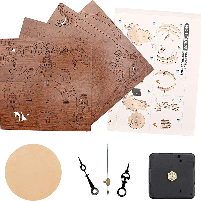 Houten Puzzelklok Bouwpakket – Maak je Eigen Designklok